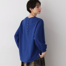 【360度可愛い・洗える】バックヘンリーカットソー