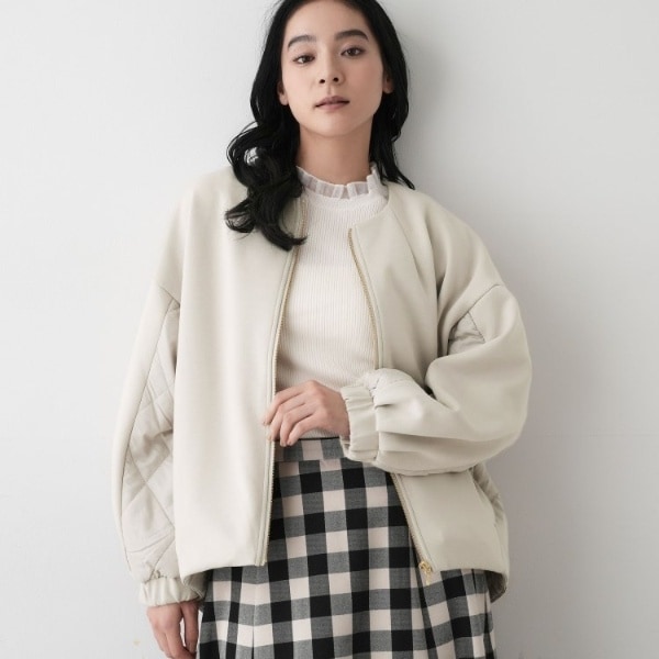 サステナブル】スタンドカラーブルゾン | アダムエロペ(ADAM ET ROPE