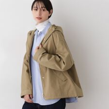 【洗える】裾ドローコード付きマウンテンパーカ