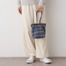 2WAYチェック巾着バッグ