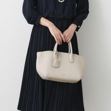 【2WAY】シュリンク合皮トートバッグ