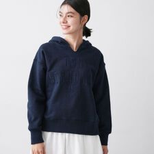 【ユニセックス洗える】ネップ裏毛フーディートレーナー