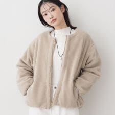 デッサン(Dessin)の【2WAY】リバーシブルタフタボアアウター