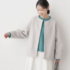 デッサン(Dessin)のメランジ起毛ジャケット