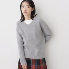 ウールカシミヤVネック