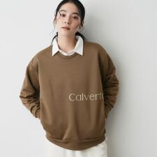 【洗える】裏起毛ロゴスウェット