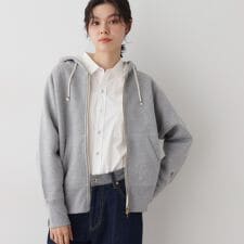 【ユニセックス洗える】吊り裏毛フーデッドスウェット