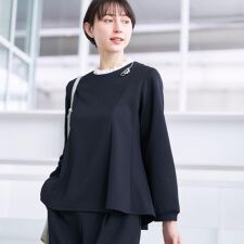 【入卒セレモニーセットアップ可能】カットジョーゼット2WAYトップス