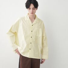 【洗える】ピグメントコットンシャツ