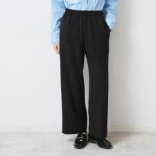 【ウエストゴム洗える】ツイルセミワイドパンツ