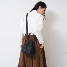【2WAY軽量】巾着ショルダーバッグ