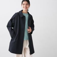 【花粉ガード撥水加工洗える】ステンカラースプリングコート