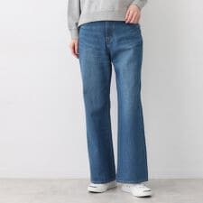 【洗える】リラックスフレアシルエット12OZデニム