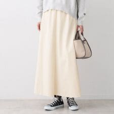 【ウエストゴム洗える】フィブリルソフトAラインスカート