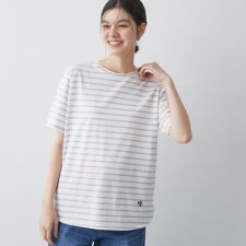 【洗える】半袖シャツテールカットソー