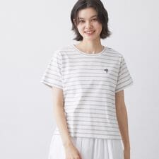 【洗える】半袖ボックスシルエットカットソー