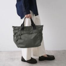 【2WAY多ポケット】ナイロントートバッグ