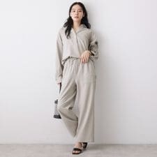 【2点セット・洗える】メランジツイルセットアップ