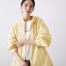 【撥水・洗える】フーデッドブルゾン