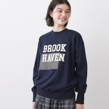 【洗える】オーガニックコットン裏毛ロゴスウェット