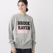 【洗える】オーガニックコットン裏毛ロゴスウェット