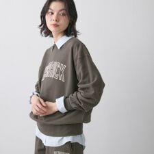 【オーガニック裏毛】裏毛ロゴスウェット