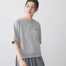 ミニ裏毛刺繍ロゴプルオーバー