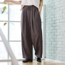 【UVカット接触冷感】カーヴィシルエットパンツ