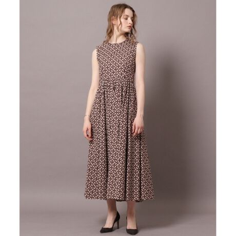 サークルプリントギャザーフレアワンピース ドレステリア Dressterior ファッション通販 マルイウェブチャネル