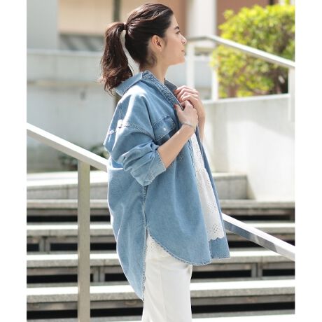 追加】【otonaMUSE5月号掲載】ウォッシュデニムシャツ | ドレステリア 