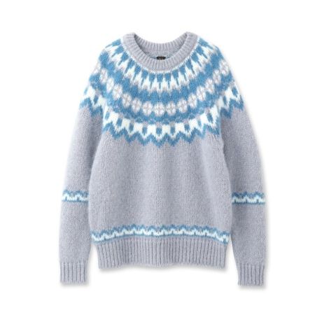 DRESSTERIOR別注】BATONER (バトナー)モヘヤノルディッククルーネック  