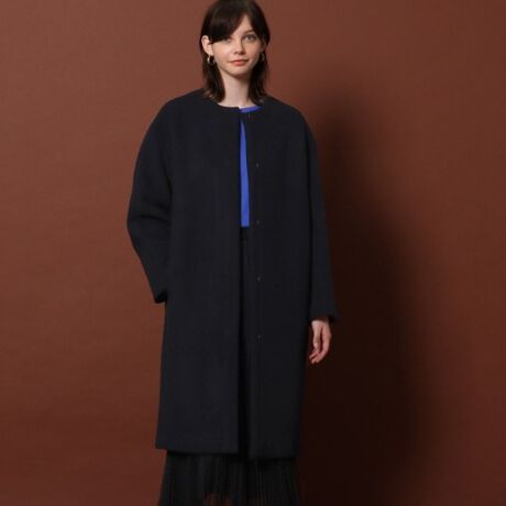 すっきり見え】Iラインノーカラーコート | ドレステリア(DRESSTERIOR  