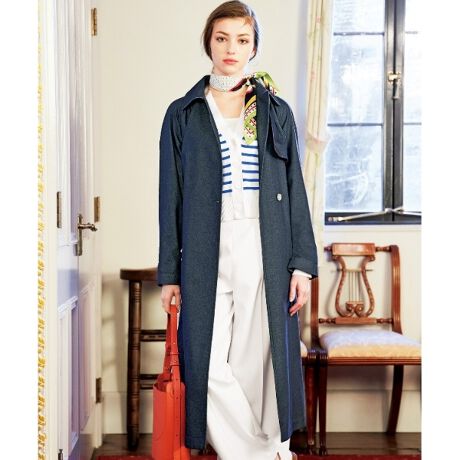 デニムライクライトトレンチコート | ドレステリア(DRESSTERIOR  