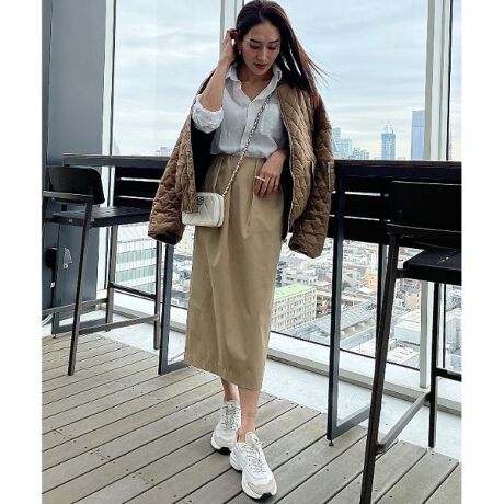 スタイリスト亀恭子さんコラボ】【セットアップ可】タックギャザー  