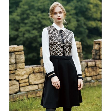 オーバーラップサークルシャツワンピース | ドレステリア(DRESSTERIOR  