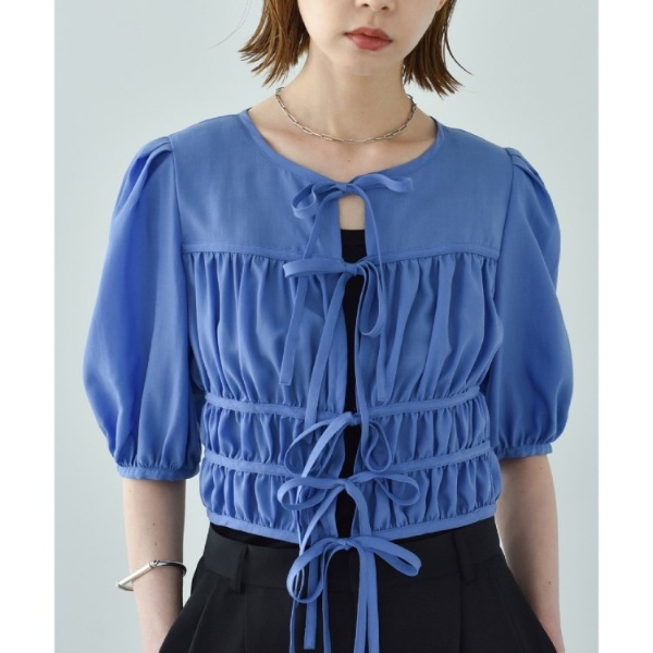 CODE A | ribbon gather blouse | ドレステリア(DRESSTERIOR