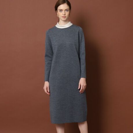 ニット ロングワンピース かわいい ブティックニコル 日本製 CLASSY.11  