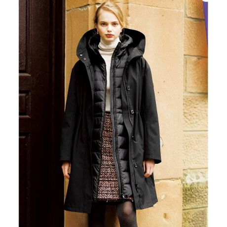 otonaMUSE12月号掲載】【3WAY撥水】ダウンライナーコート  