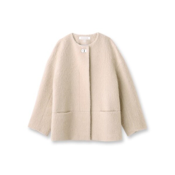 otonaMUSE12月号掲載】モヘヤ混シャギーショートジャケット