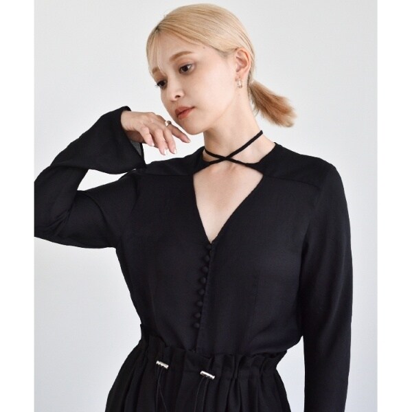 CODE A ｜ front ribbon blouse | ドレステリア(DRESSTERIOR