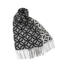 【ピュアカシミヤ100％】オーバーラップサークル マフラー