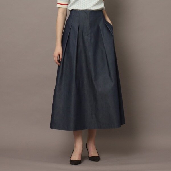 ドレステリア　クールタッチスカート DRESSTERIOR スカート 「接触冷感/吸水速乾」クールタッチデニム