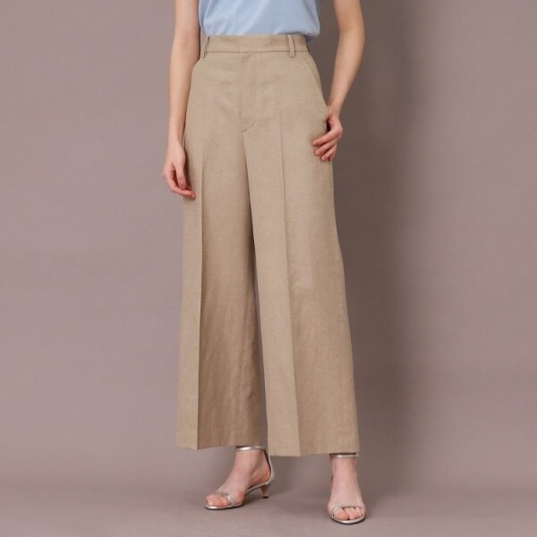 CLASSY.5月号掲載】【セットアップ可】リネンブレンドワイド