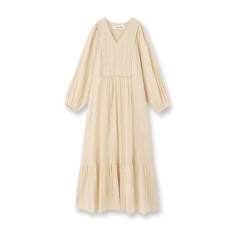 SARA MALLIKA（サラマリカ）シャーリングスリーブドレス  