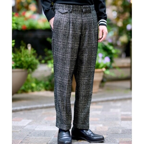 ドレステリア（DRESSTERIOR）/【セットアップ可】ループグレンチェック ワイドパンツ セットアップ可Safari12月号掲載】ループグレンチェックワイドパンツ