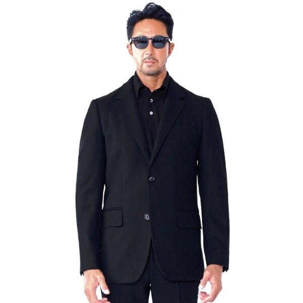 ドレステリア×干場 ブラックセットアップ 干場義雅×DRESSTERIOR】【セットアップ可】テーラードジャケット