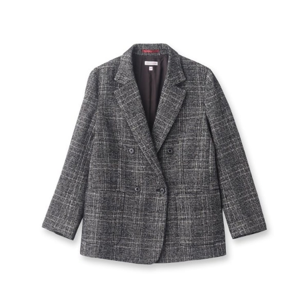 otonaMUSE11月号掲載】ループツイードグレンチェックダブルジャケット