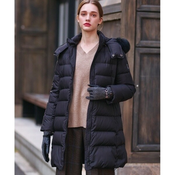 美品】ZARA ダウンジャケット ファー ダウン 裏地ファー