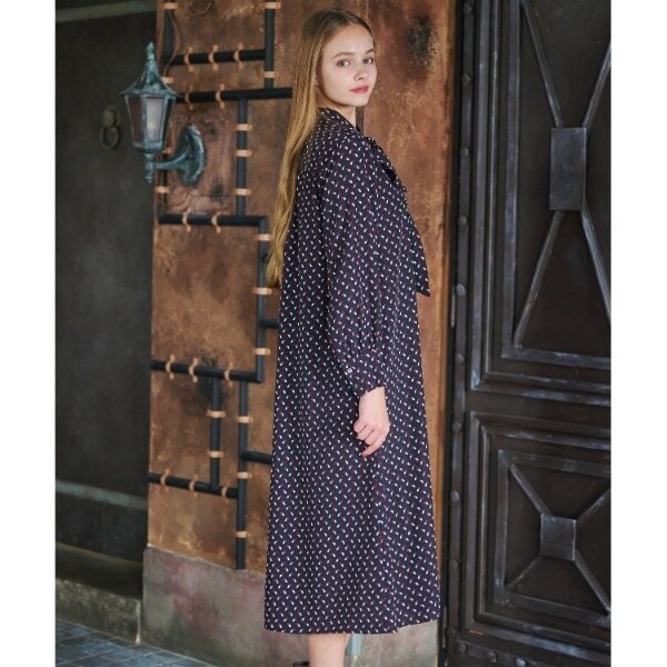 2WAY幾何プリントボウタイワンピース | ドレステリア(DRESSTERIOR