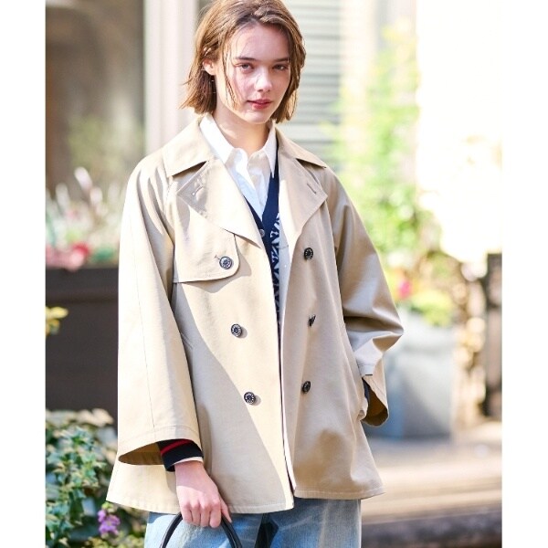 高質で安価 Aラインショートトレンチジャケット ドレステリア(DRESSTERIOR | ジャケット・アウター